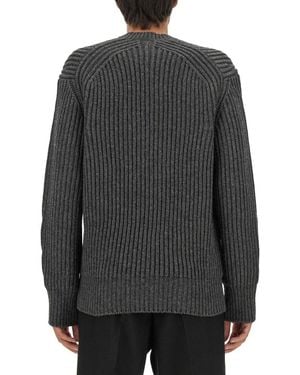 McQueen Alexander Mcqueen Wool Jersey Sweater - Gray