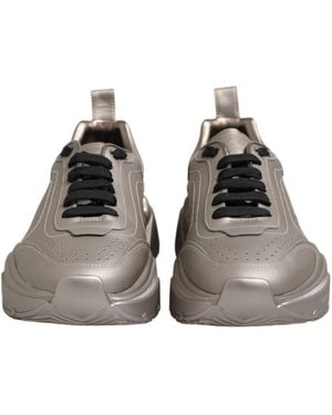 Dolce & Gabbana Daymaster Leather Trainers Shoes Calf - Brown