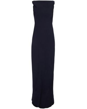 Antonelli Long Dress Satin - Blue