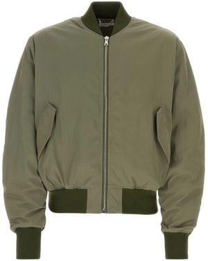 1989 STUDIO Army Polyester Bomber Jacket - Green