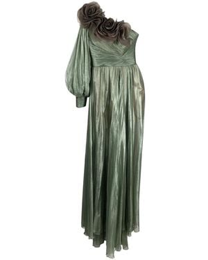 IRIS SERBAN Dress Silk: 100 - Green