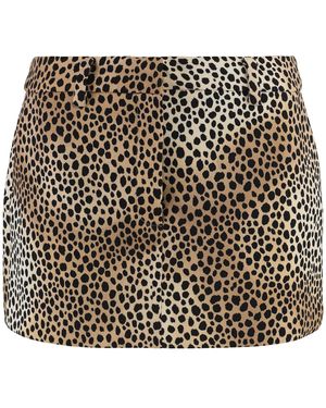 MICHAEL Michael Kors Printed Mini-Skirt - Black
