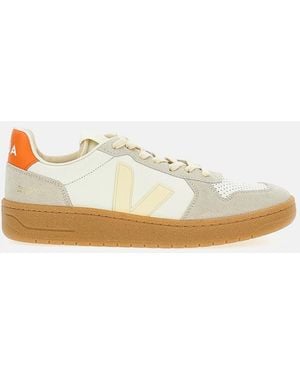Veja V82 Leather Trainers - White