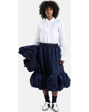 Noir Kei Ninomiya Mid-Length Skirt With Volume - Blue
