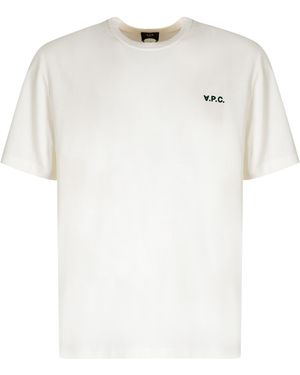 A.P.C. Boxy Cotton Crew-Neck T-Shirt T-Shirts - White