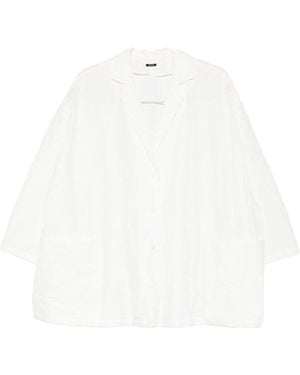 Apuntob Cotton Blend Jacket - White