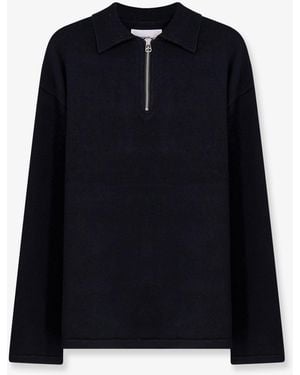 Oamc Peacemaker Cotton Polo Shirt - Blue