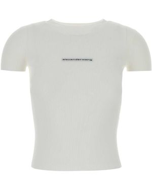 Alexander Wang Stretch Nylon T-Shirt - White