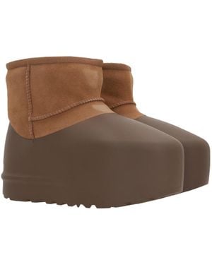 UGG Classic Mini Pumped Molded Boots Shoes - Brown