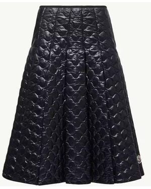 Moncler Moncler Quilted Nylon Skirt - Blue