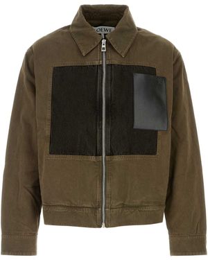 Loewe Khaki Cotton Jacket - Green