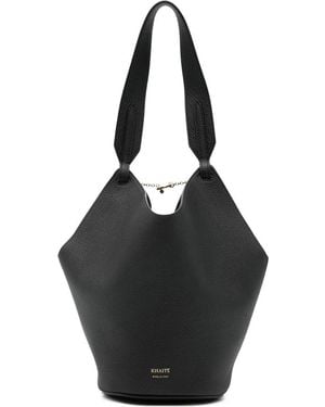 KHAITE Lotus Chain Mini Shoulder Bag - Black