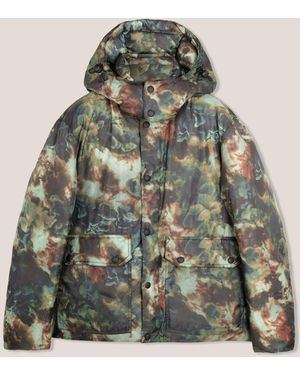 Doppiaa Aangoon Printed Down Jacket Coats - Green