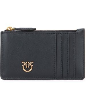 Pinko Airone Cardholder Vitello - Gray