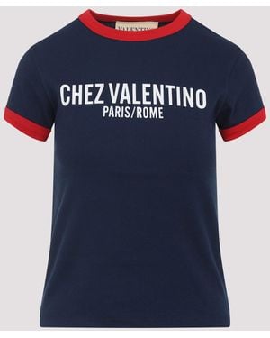 Valentino Cotton T-Shirt - Blue