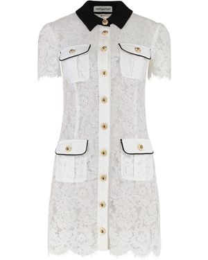Self-Portrait Lace Dress - White