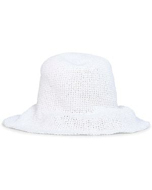 TOTEME Bucket Hat Paper Straw - White