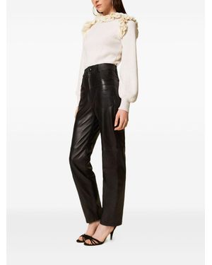 Twinset Trousers Blacks And Greys