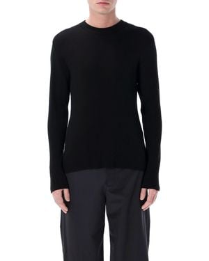 BERNER KUHL Torso Crewneck Silk Sweater - Blue