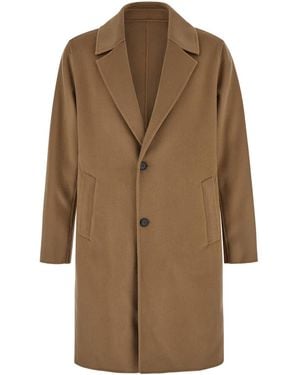 Low Brand Coat With Classic Revers - Natural