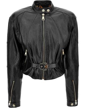 Versace Jeans Couture Leather Jacket - Black
