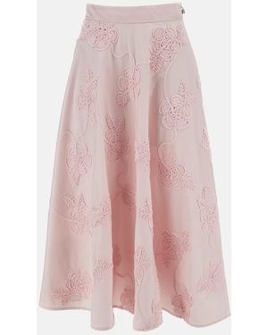 ROTATE BIRGER CHRISTENSEN Flower Maxi Skirt - Pink