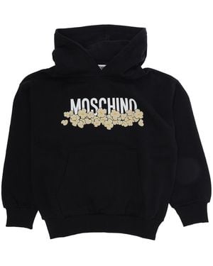Moschino Hoodie Boy Cotton Hoods & Sweatshirts - Black