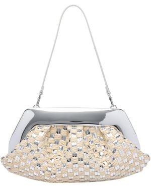 THEMOIRÈ Micro Emera Weaved Handbag - Metallic
