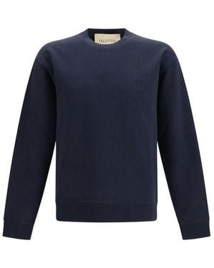 Valentino Garavani Cotton Sweatshirt Clothing - Blue
