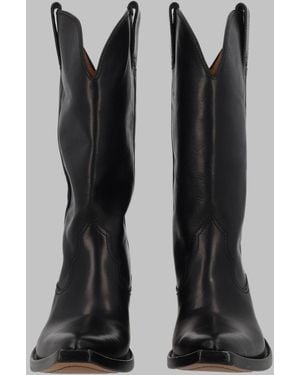 Maison Margiela Boots Stivale Heelless Calf Leather - Black
