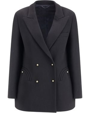 Blazé Milano Resolute Everyday Blazer Jacket Fleece Wool Ovis Aries Blazers & Vests - Blue