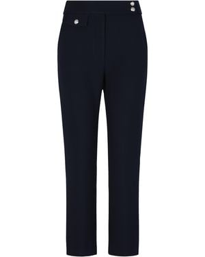 Veronica Beard Pants Renzo- Polyester Straight - Blue