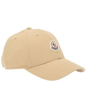 Moncler Cotton Baseball Hat - Natural