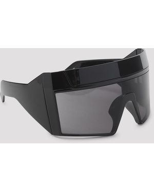 Rick Owens Rev Shiny Acetate Sunglasses - Black