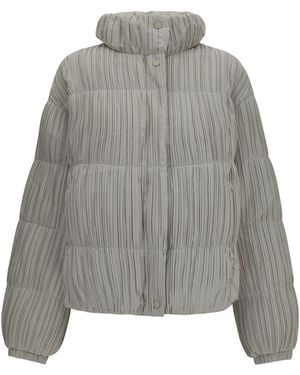 GONGDID DESIGN Reversible High-Neck Puffer Jacket - Grey
