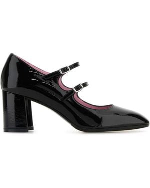 CAREL PARIS Leather Alice Court Shoes - Black