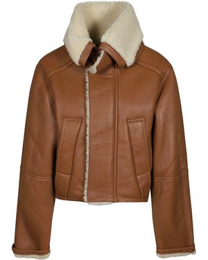 Victoria Beckham Coats & Jackets - Brown