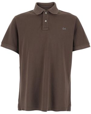 ERL Polo Shirt Classic Collar - Brown