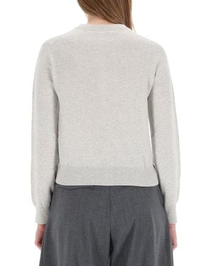 Maison Kitsuné Cardigan Baby Fox Wool Jumpers - Grey