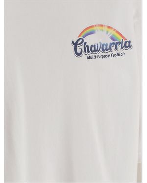 Willy Chavarria Cotton T-Shirt With Print T-Shirts - White