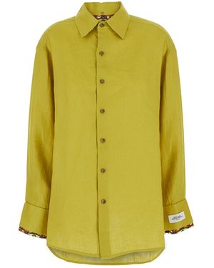 VLISCO DIALOGUES Shirt Dynamite Linen - Green