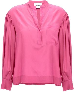 Nude Silk Bloshirt - Pink