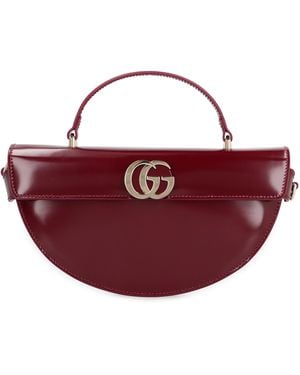 Gucci Calfskin Handbag Calf Leather Handbags - Red