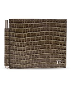 Tom Ford Folding Card Case - Brown