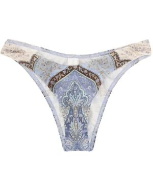 Zimmermann Wanderlust Bkini Briefs - Blue