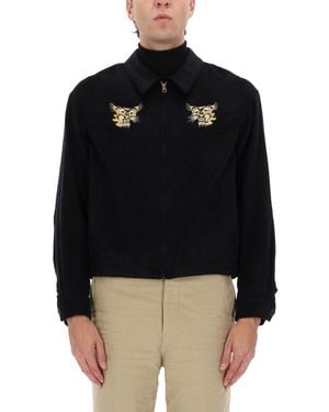 Visvim Norad Blouson Jacket Silk Woven - Black