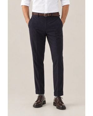 Brunello Cucinelli Wool Pinstripe Pants - Blue