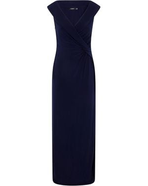 Ralph Lauren Leonidas Sleevesless Gown - Blue