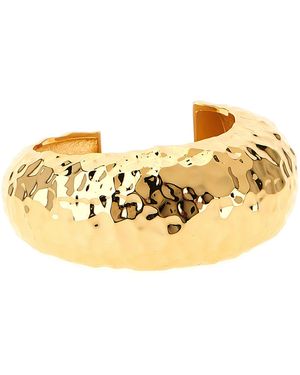 Self-Portrait 'Hammered Cuff' Bracelet - Metallic