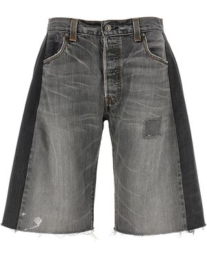 B Sides Vintage Lasso Bermuda Shorts Cotton Bermuda - Grey